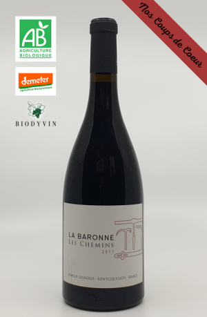 CORBIERES "LES CHEMINS" ROUGE 2021 CHÂTEAU LA BARONNE